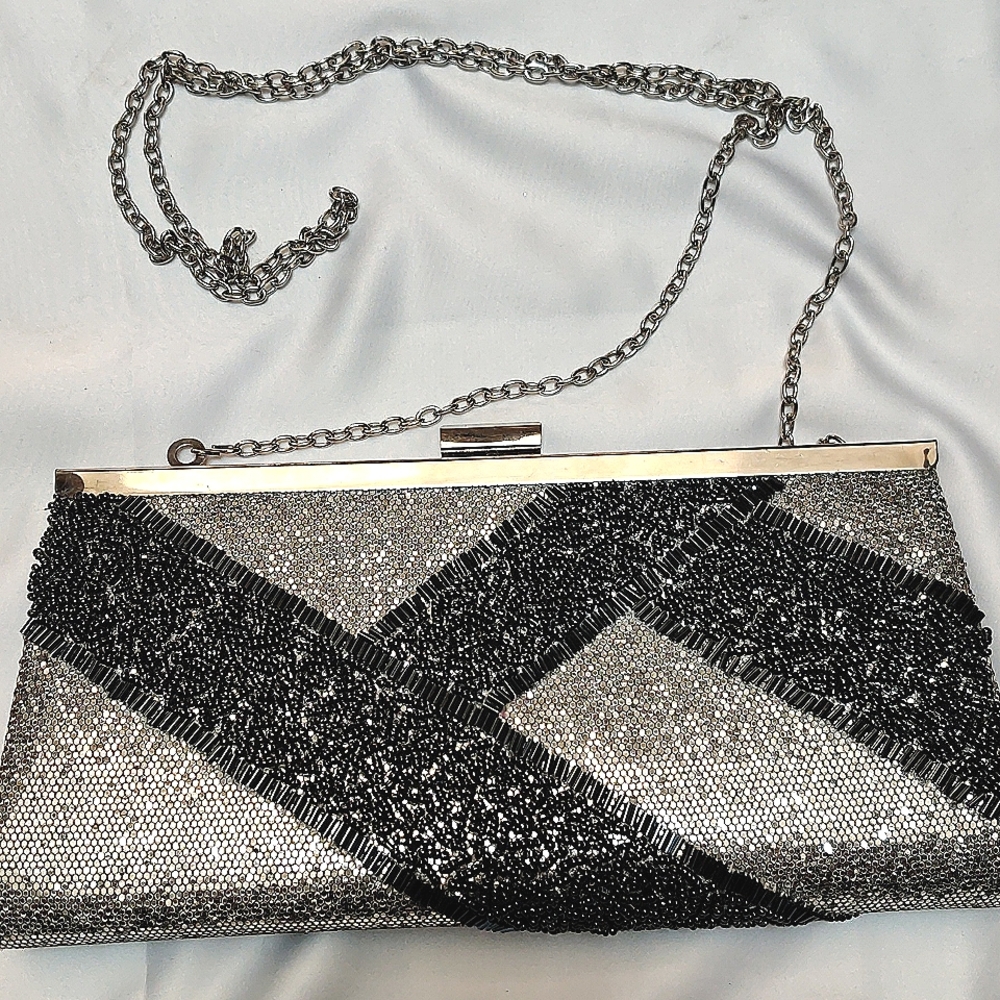 Silver Evening Purse/ Clutch